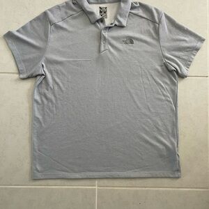 The North Face Men's Light Gray Polo Shirt